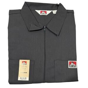 Ben Davis Short Sleeve 2XL Charcoal 1/2 Zip Shirt NWT